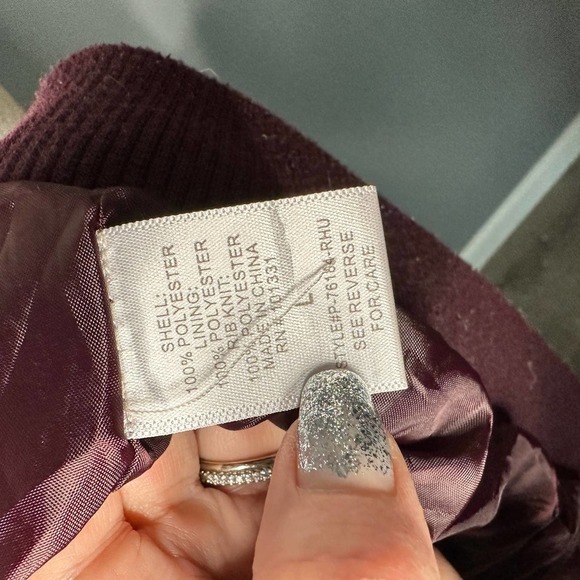 CHARLOTTE Russe Bomber Jacket Size Large - Picture 7 of 7